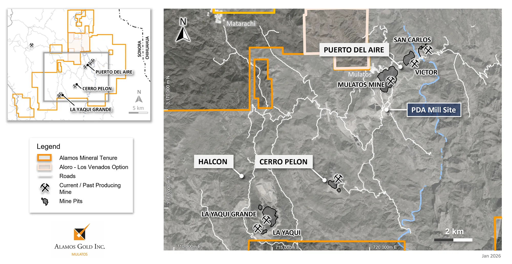 Alamos Gold Extends High-Grade Mineralization Across Multiple Targets within Mulatos District Including PDA, Cerro Pelon, and New Discovery at Halcon