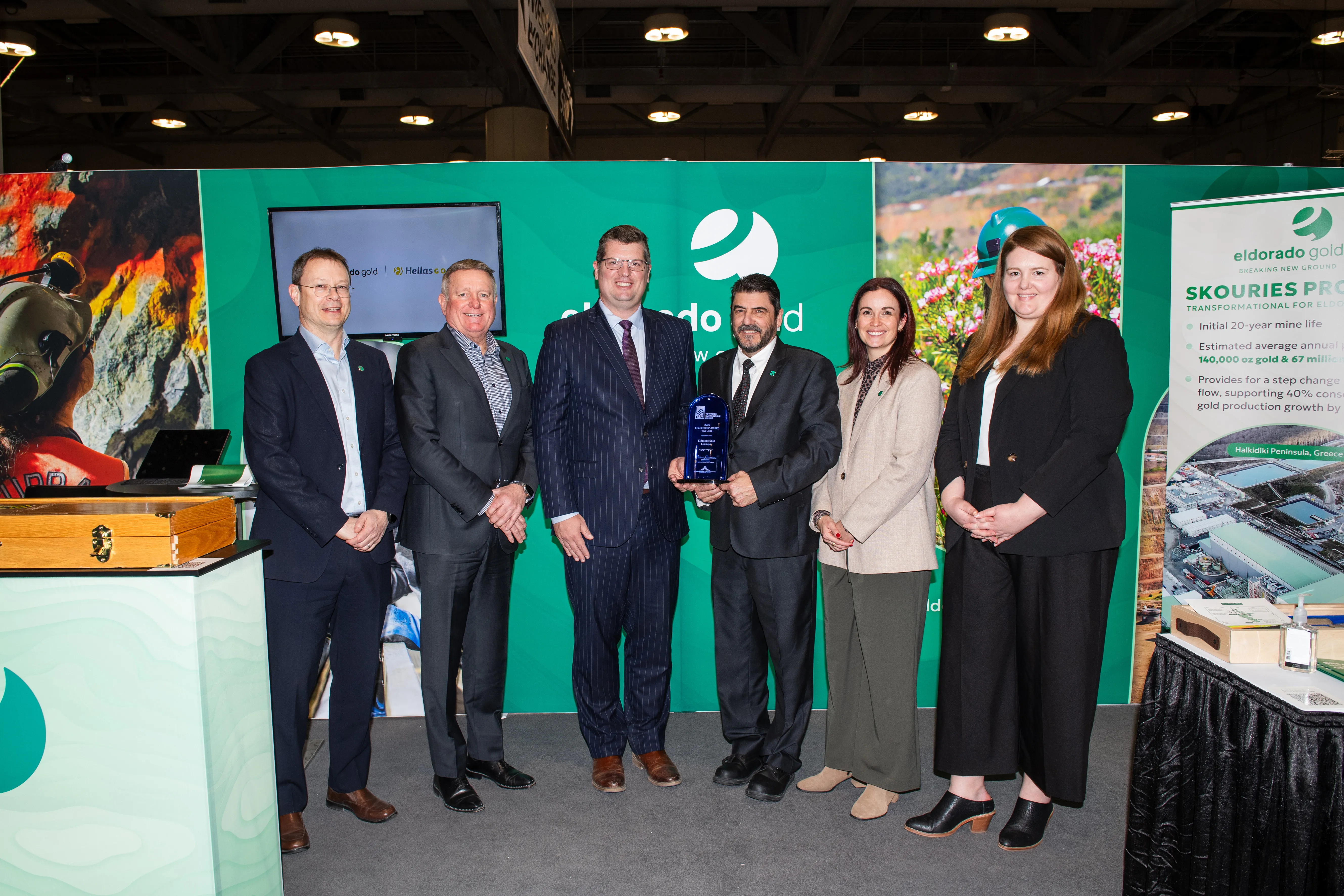 Eldorado Gold’s Lamaque Complex Receives TSM Gold Leadership Award; Certified in Full Compliance with International Cyanide Code Management