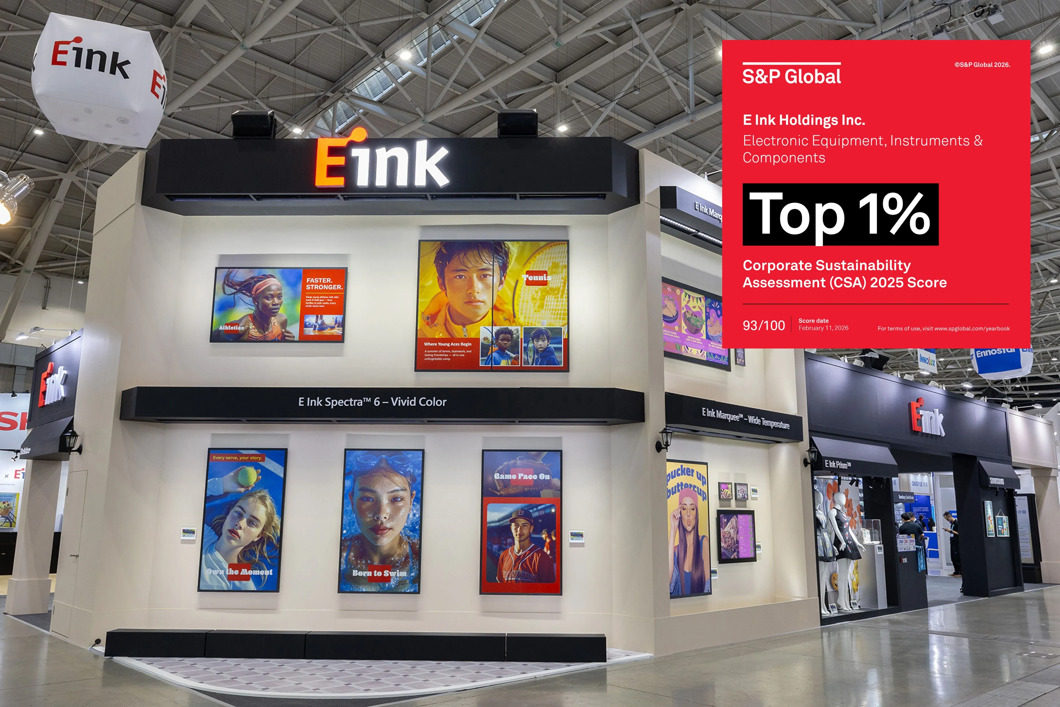 E Ink Ranked Global Top 1% in the 2026 Sustainability Yearbook