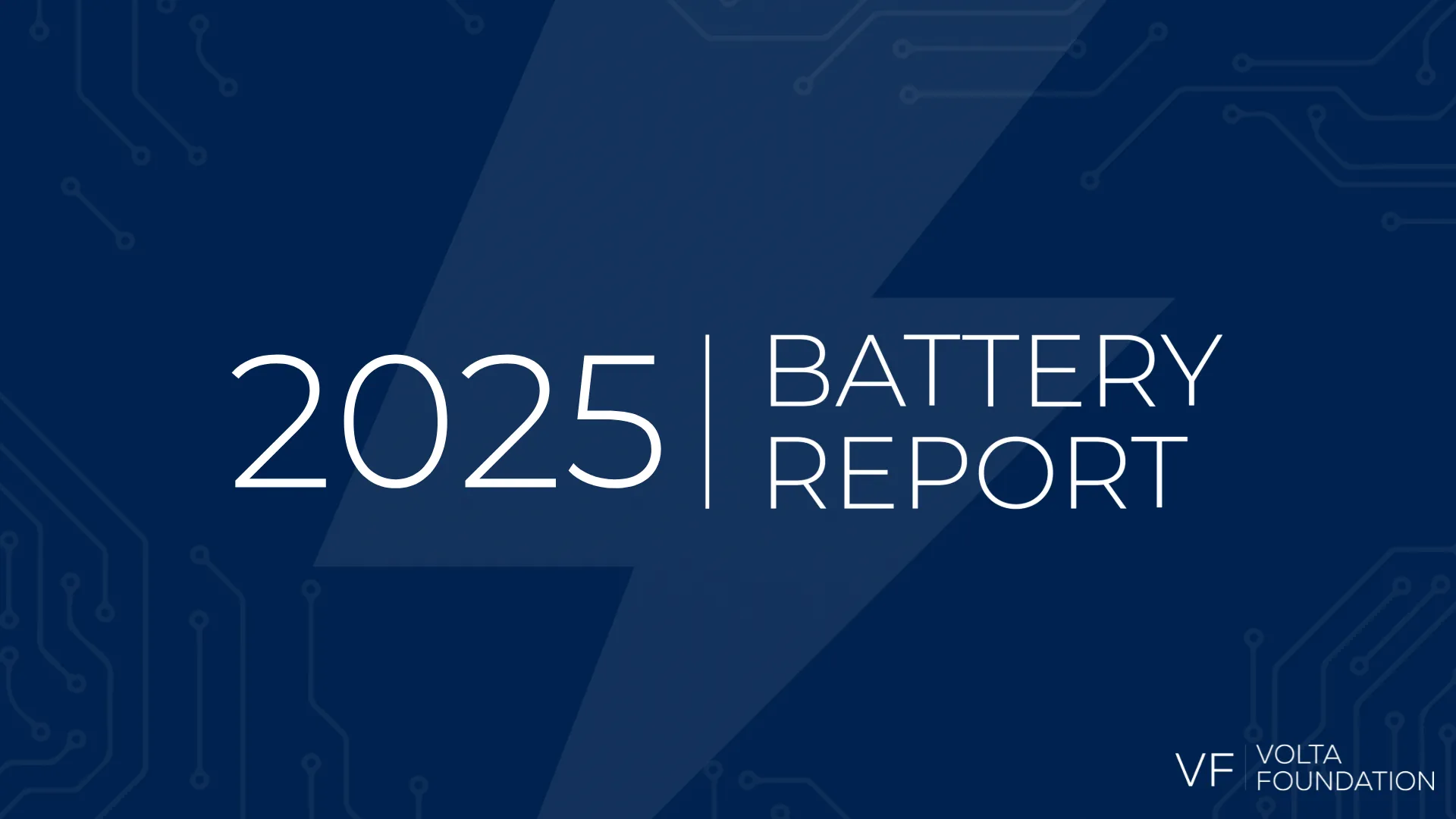 Volta Foundation Releases the 2025 Battery Report, the Most Comprehensive Analysis of the Global Battery Industry