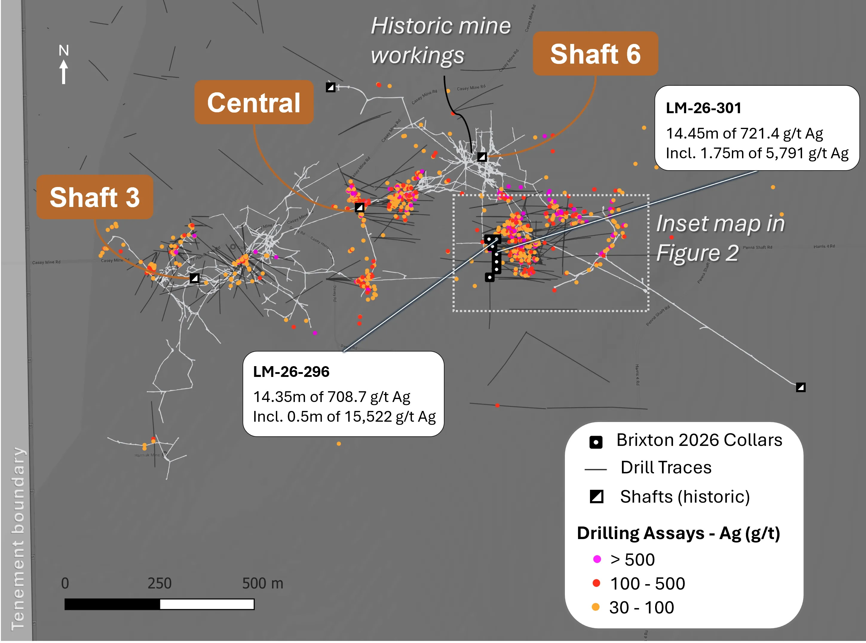 Brixton Metals Drills 5,791 g/t Silver Over 1.75m within 14.45m of 721.4 g/t Silver And 15,522 g/t Silver Over 0.5m within 14.35m of 708.7 g/t at its Langis Silver Project